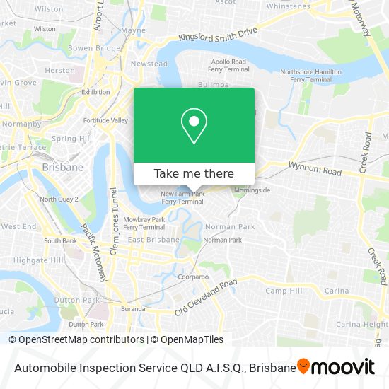 Automobile Inspection Service QLD A.I.S.Q. map