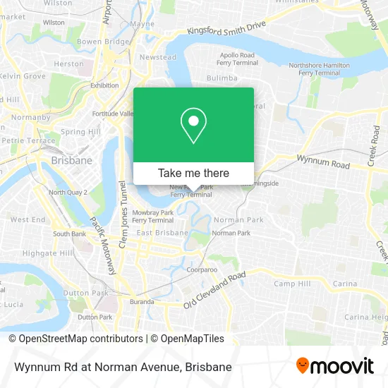 Wynnum Rd at Norman Avenue map