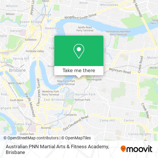 Mapa Australian PNN Martial Arts & Fitness Academy