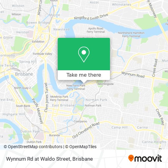 Wynnum Rd at Waldo Street map