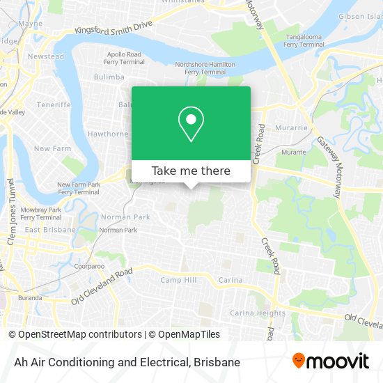Ah Air Conditioning and Electrical map