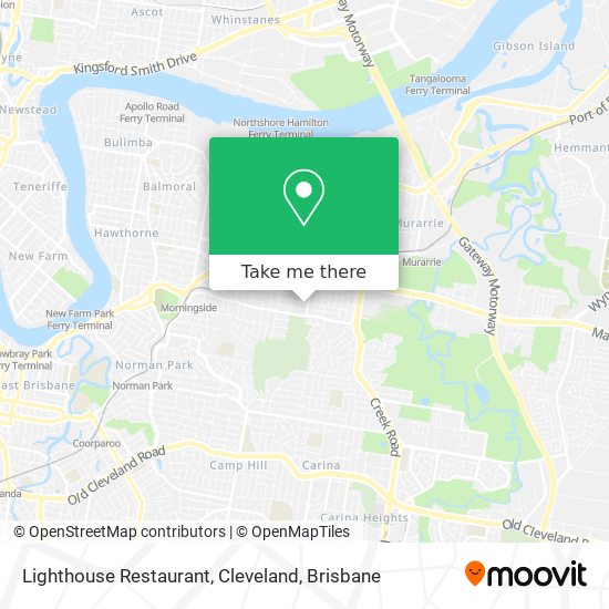 Lighthouse Restaurant, Cleveland map