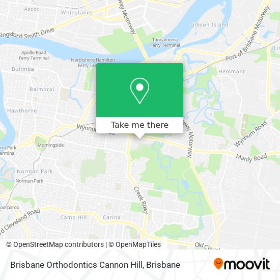 Brisbane Orthodontics Cannon Hill map