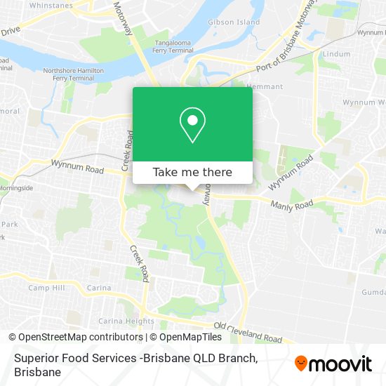 Mapa Superior Food Services -Brisbane QLD Branch