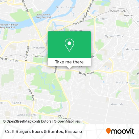 Craft Burgers Beers & Burritos map