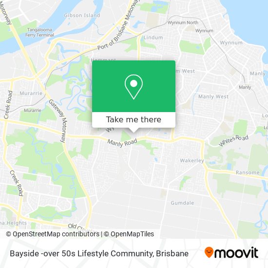 Mapa Bayside -over 50s Lifestyle Community