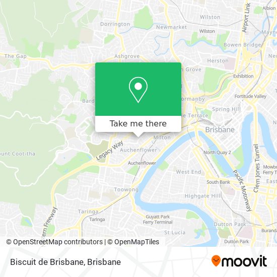 Biscuit de Brisbane map