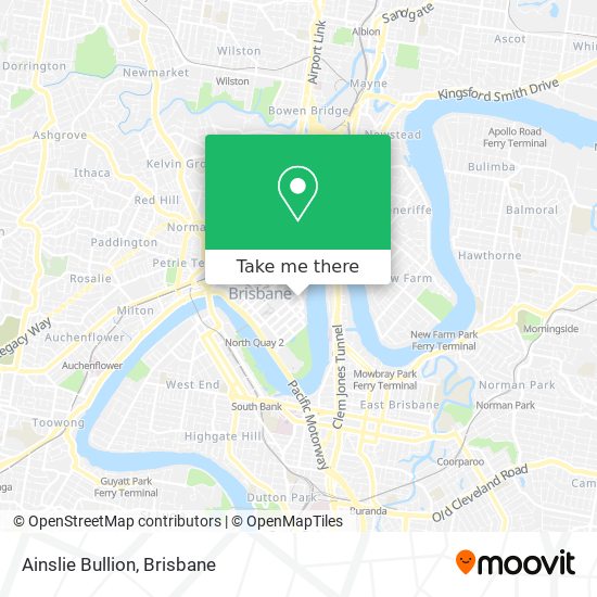 Ainslie Bullion map