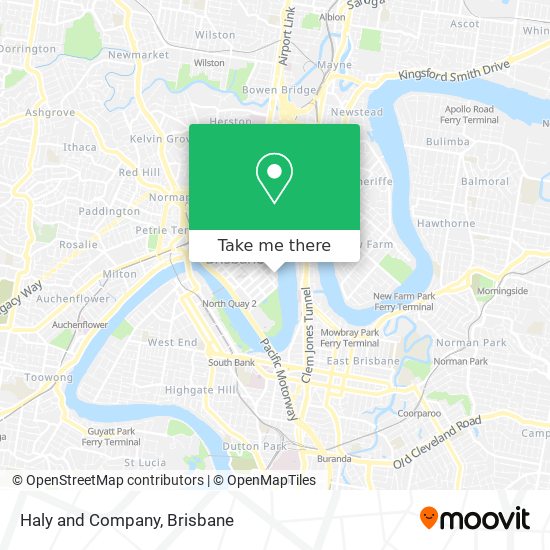 Haly and Company map