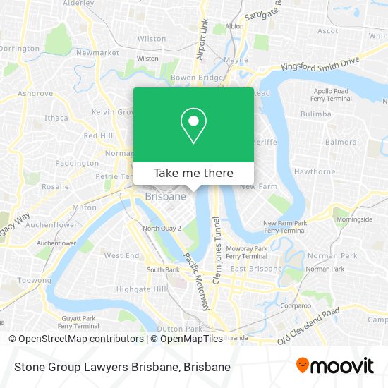 Stone Group Lawyers Brisbane map