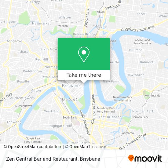 Zen Central Bar and Restaurant map