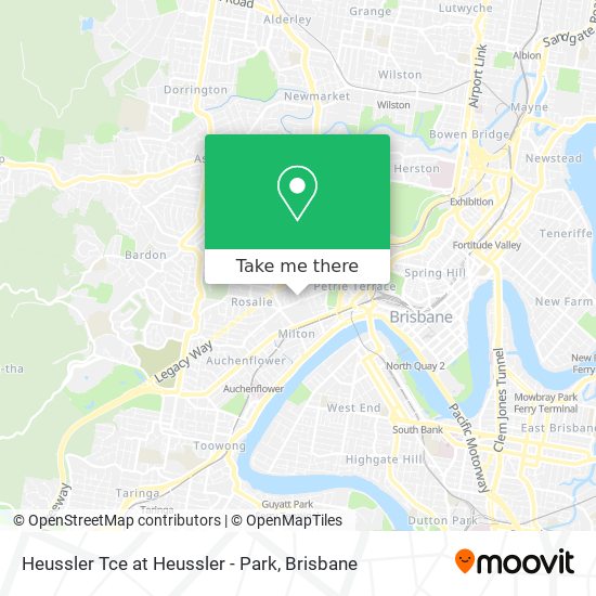 Heussler Tce at Heussler - Park map
