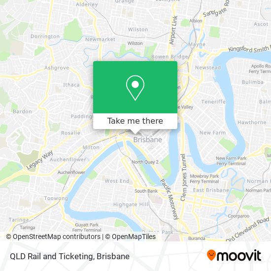 Mapa QLD Rail and Ticketing