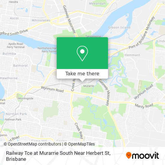 Railway Tce at Murarrie South Near Herbert St map