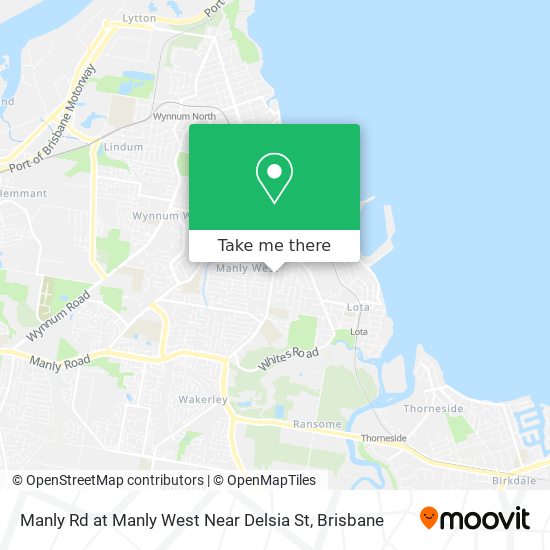 Manly Rd at Manly West Near Delsia St map