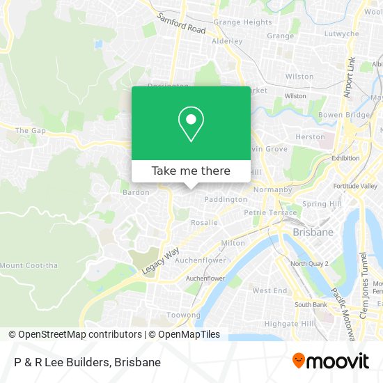 P & R Lee Builders map