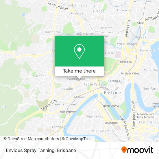 Envious Spray Tanning map