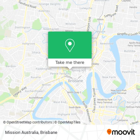 Mapa Mission Australia