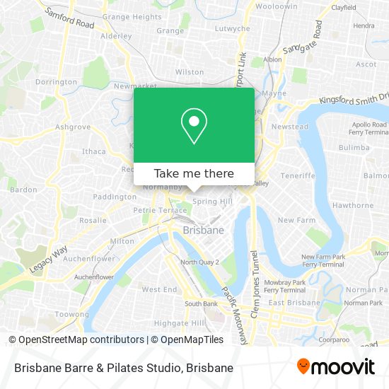 Mapa Brisbane Barre & Pilates Studio