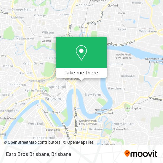 Earp Bros Brisbane map