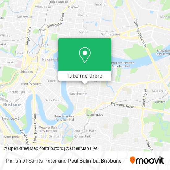 Parish of Saints Peter and Paul Bulimba map