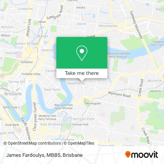 James Fardoulys, MBBS map