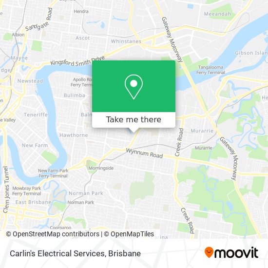 Carlin's Electrical Services map