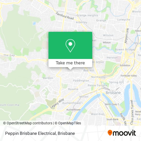 Mapa Peppin Brisbane Electrical