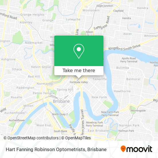 Hart Fanning Robinson Optometrists map