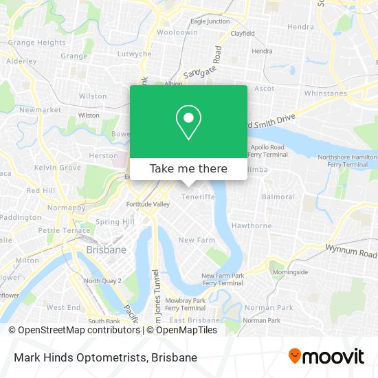 Mark Hinds Optometrists map