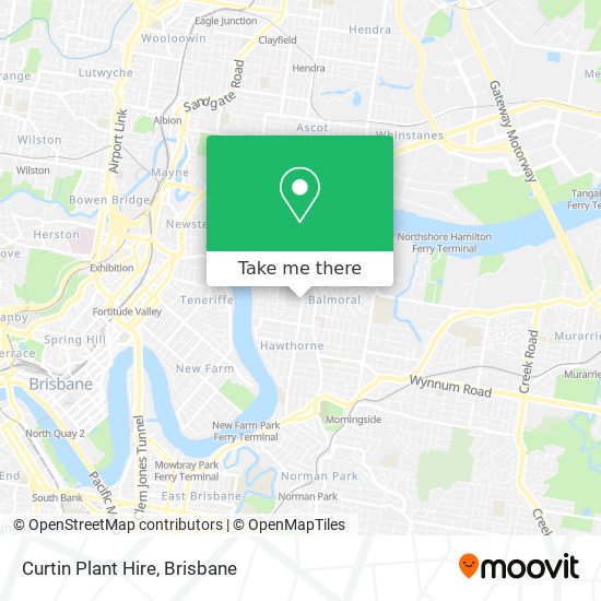 Curtin Plant Hire map