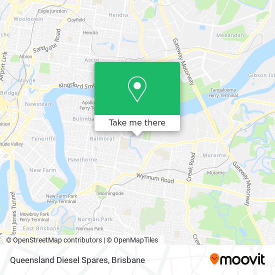 Queensland Diesel Spares map