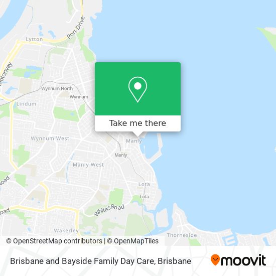 Brisbane and Bayside Family Day Care map