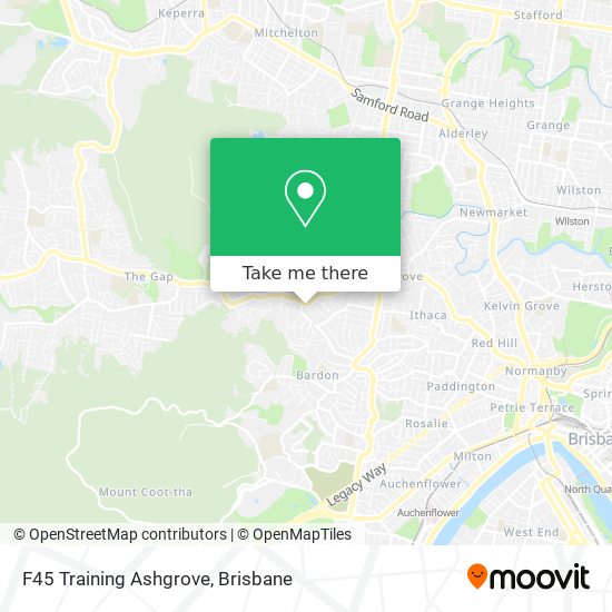 F45 Training Ashgrove map