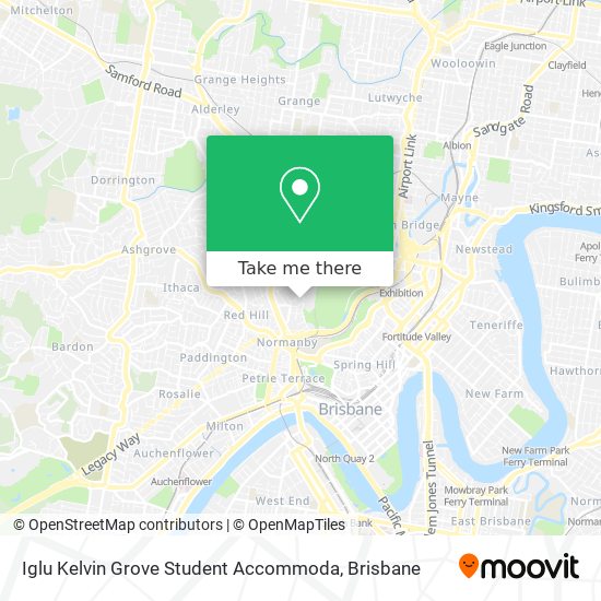 Iglu Kelvin Grove Student Accommoda map