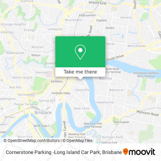 Cornerstone Parking -Long Island Car Park map