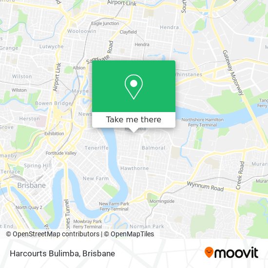 Harcourts Bulimba map