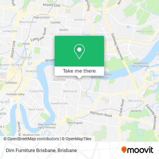 Dim Furniture Brisbane map