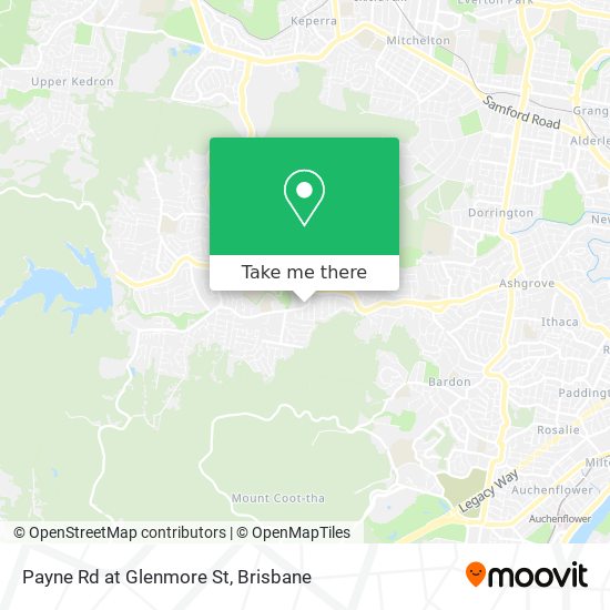 Payne Rd at Glenmore St map