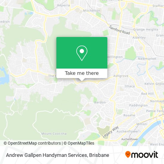 Andrew Gallpen Handyman Services map