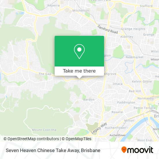 Seven Heaven Chinese Take Away map