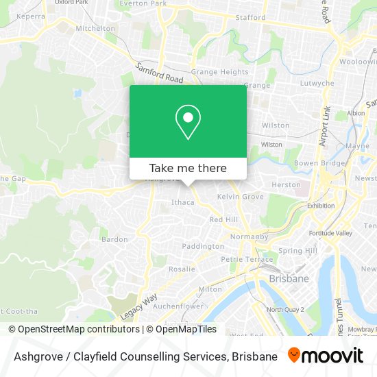 Ashgrove / Clayfield Counselling Services map