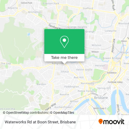 Mapa Waterworks Rd at Boon Street