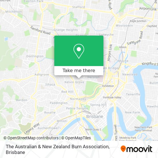 The Australian & New Zealand Burn Association map