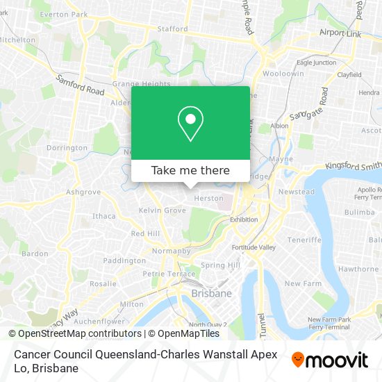 Cancer Council Queensland-Charles Wanstall Apex Lo map