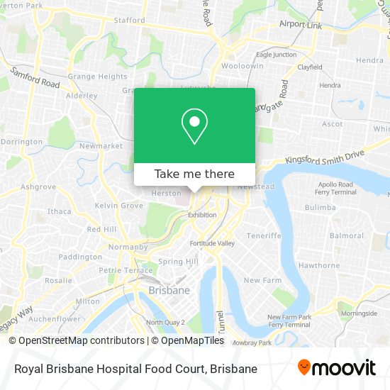 Royal Brisbane Hospital Food Court map