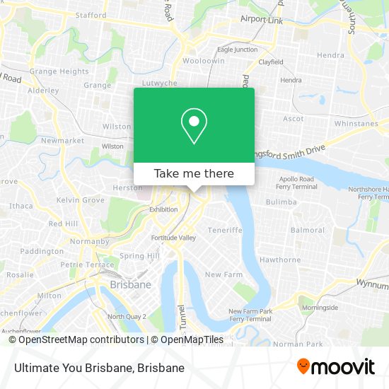 Ultimate You Brisbane map