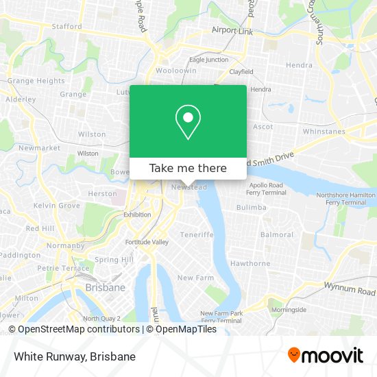 White Runway map