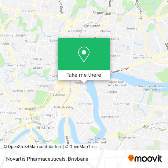Novartis Pharmaceuticals map