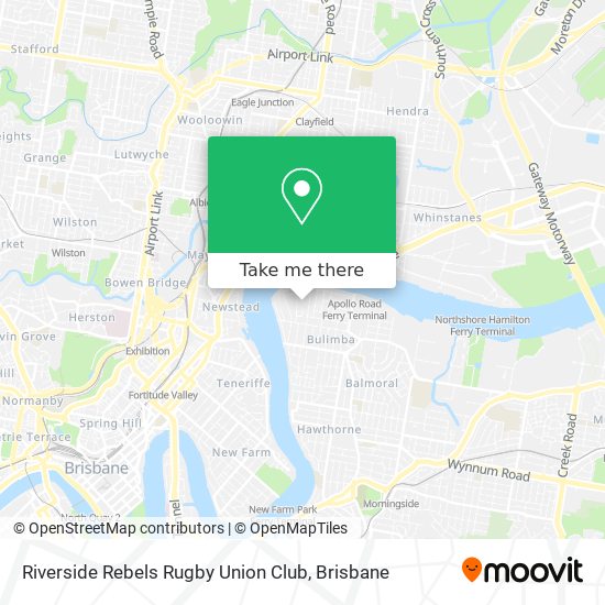 Riverside Rebels Rugby Union Club map